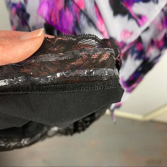 NYDJ Sz 4P Sylvia Dress Berry Tweed V-Neck Side Twist Slimming 3/4 Sleeve NEW - Picture 5 of 7